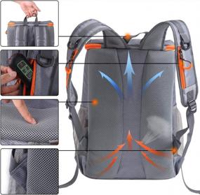 img 1 attached to Stay Refreshed On The Go With Sougayilang'S Large Capacity Insulated Cooler Backpack - Perfect For Outdoor Adventures And Picnics!