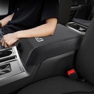 💦 waterproof anti-scratch leather protector covers for 2015-2020 f150 accessories – lexley center console pad armrest box cover (not compatible with 2021-2022 f150), carbon fiber design логотип