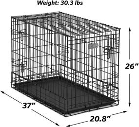 img 2 attached to Double Door SUV Crate for Midwest with Plastic Pan