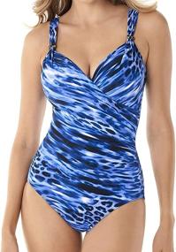 img 3 attached to Miraclesuit Womens Razzle Underwire Swimsuit Women's Clothing in Swimsuits & Cover Ups