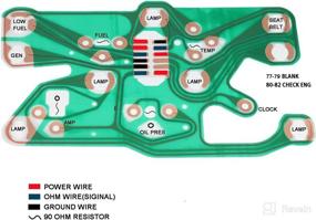 img 2 attached to 1977-1982 Corvette C3 Center Gauge Cluster 602505 - Upgraded Printed Circuit Board Replacement