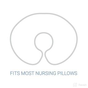 img 2 attached to 💐 Premium Floral Nursing Pillow Cover for Baby Girl - Slipcover for Breastfeeding Pillows - Fits Most Boppy Pillows