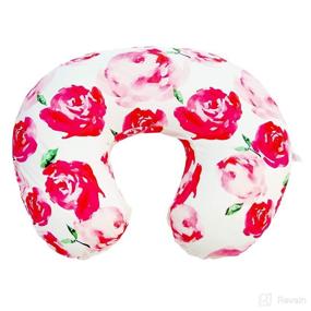 img 4 attached to 💐 Premium Floral Nursing Pillow Cover for Baby Girl - Slipcover for Breastfeeding Pillows - Fits Most Boppy Pillows