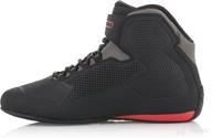 alpinestars 25156181319 sektor vented shoes - black gray red - size 9 logo