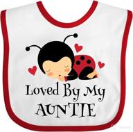 loved by my auntie: adorable ladybug baby bib by inktastic logo