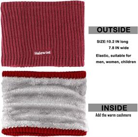 img 3 attached to Winter Double Layer Fleece Warmer Windproof Women's Accessories ~ Scarves & Wraps