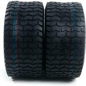 img 2 attached to 18X9.50-8 4PR Lawn & Garden Mower Golf Cart Turf Tires Tubeless - 2PCS Set For DIYers And Tractors
