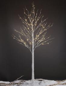 img 4 attached to 8FT 132 LED Birch Tree - Perfect For Home, Festival, Party & Christmas Decorations | Indoor/Outdoor Use | Warm White Lights