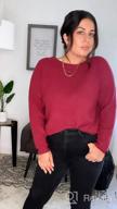 img 1 attached to Get Cozy With LILBETTER'S Women'S Long Sleeve Criss Cross Knit Sweater review by Nico Ramdeen