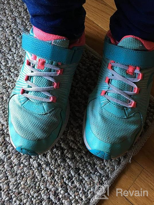 img 1 attached to 👟 Saucony Kids' Purple Girls' Shoes - S Velocer Little review by Heidi Thompson