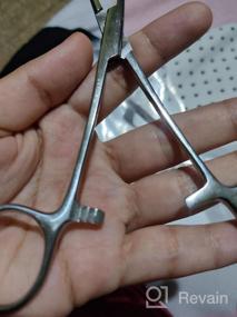 img 3 attached to Secure And Efficient: HTS 164P5 6" Non-Slotted Locking Pennington Forceps For Precise Handling