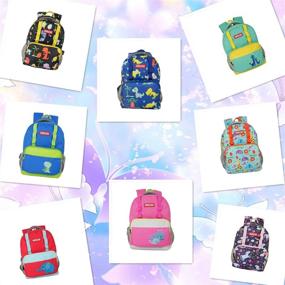 img 1 attached to PAPAZAU Backpack Dinosaur Preschool Kindergarten Backpacks and Kids' Backpacks