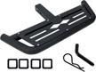 hongnal 2 inch hitch step bar with lock - rear bumper guard protector for car truck vehicles logo