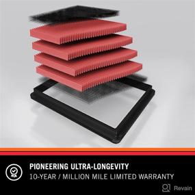 img 3 attached to 🚘 K&amp;N High Performance Washable Replacement Engine Air Filter for 2006-2017 Toyota/Lexus (Camry, Venza, ES250) - Premium Quality, Compatible, 33-2370