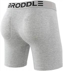 img 4 attached to Enhancing Boxer Briefs With Butt Pads For Men - BRODDLE'S Padded Underwear Package
