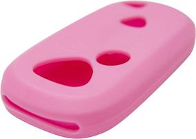 img 1 attached to Enhance Your Style and Security with Keyless2Go Silicone Cover Protective Case for FCC E4EG8D-444H-A Remote Key Fobs - Pink