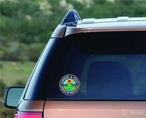 img 1 attached to 🐸 Colorful and Durable Peace Frogs Life's a Trip Car Sticker - Ideal for Windows, Bumpers, Laptops, and Crafts