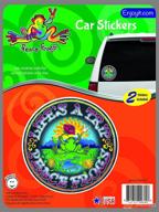 🐸 colorful and durable peace frogs life's a trip car sticker - ideal for windows, bumpers, laptops, and crafts логотип