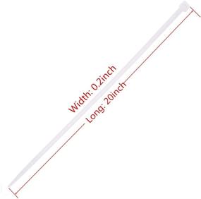 img 1 attached to White 20-Inch Heavy-Duty Nylon Cable Zip Ties, 0.2-Inch Width, 50-Pack