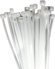 img 2 attached to White 20-Inch Heavy-Duty Nylon Cable Zip Ties, 0.2-Inch Width, 50-Pack