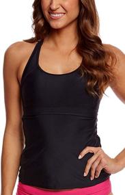 img 4 attached to 👙 AdoreShe Racerback Tankini Swimsuit: Stylish Women's Clothing in Swimsuits & Cover Ups