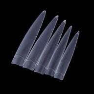 get stunning nails with yimart® 120 clear long stiletto nail tips for perfect false nail art! logo