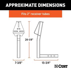 img 3 attached to Кронштейн для запасного колеса для прицепного устройства Curt 31006 24 дюйма для 2-дюймовых приемников - черный, улучшающий SEO