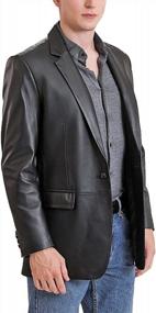 img 1 attached to BGSD Men'S Lambskin Leather Blazer: The Perfect Sport Coat For Any Occasion