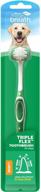 tropiclean triple flex toothbrush for dogs, the solution to fresh breath logo