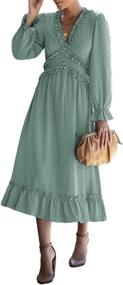 img 4 attached to Simplee Womens Chiffon Flowing Dresses Women's Clothing ~ Dresses