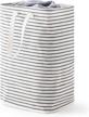 collapsible laundry hamper with long carry handle and waterproof design - 72l capacity for clothes, toys, and more - includes washing bag logo