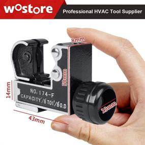 img 1 attached to Effortlessly Cut Copper, Aluminum, PVC, And Plastic Tubes: Wostore Mini Pipe Tube Cutter!
