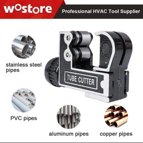 img 2 attached to Effortlessly Cut Copper, Aluminum, PVC, And Plastic Tubes: Wostore Mini Pipe Tube Cutter!