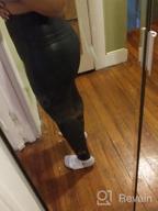 img 1 attached to Tulucky Women'S High Waisted Faux Leather Leggings: Stretchy Pants In Regular And Plus Sizes review by Joaquin Bennett
