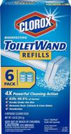 🚽 clorox toiletwand disinfecting refills - 6 count | disposable wand heads logo