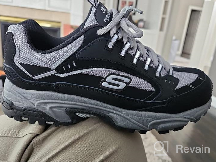 img 1 attached to Skechers Men's Stamina Cutback: Charcoal Athletic Shoes for Men - Superior Comfort and Style review by Jontrell Fernandes