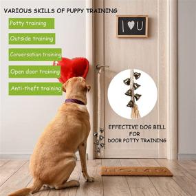 img 1 attached to 🔔 SKGOIDSR Hanging Dog Bell for Door Potty Training: Train Your Dog to Go Outside with Bells