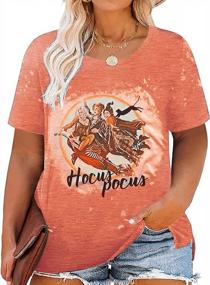 img 4 attached to Fun & Flattering Hocus Pocus Halloween Tee For Plus Size Women - Spider, Sanderson Sisters, & More!