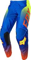 fox racing oktiv pant blue motorcycle & powersports - protective gear logo