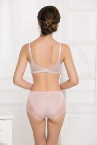 img 1 attached to Women'S 100% Mulberry Silk Brief Panties: Lace Trim, Breathable & Comfortable Hipster Underwear.