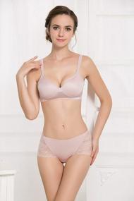 img 2 attached to Women'S 100% Mulberry Silk Brief Panties: Lace Trim, Breathable & Comfortable Hipster Underwear.