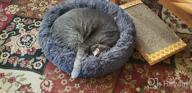 img 1 attached to Calming Dog Bed Donut For Small And Medium Pets - Anti-Anxiety Fluffy Bed By NOYAL review by Mark Quarterman