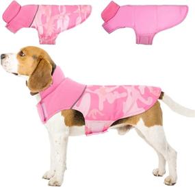 img 4 attached to Stay Warm and Hidden: Reversible Dog Coat with Reflective Camo for All Weather Adventures!