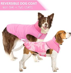 img 2 attached to Stay Warm and Hidden: Reversible Dog Coat with Reflective Camo for All Weather Adventures!