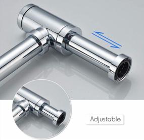 img 1 attached to High-Quality ROVATE Round Bottle Trap For Efficient Basin Sink Waste Drain, With Zinc Alloy Material And Polished Chrome Finish