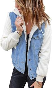 img 4 attached to LookbookStore Womens Casual Button Pockets Women's Clothing via Coats, Jackets & Vests