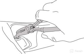 img 1 attached to 🔧 Lisle 42880 Pliers for Easy Plastic Clip Removal at 80 Degree Angle