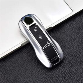 img 2 attached to SANRILY Key Cover Porsche Remote Interior Accessories