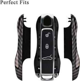 img 1 attached to SANRILY Key Cover Porsche Remote Interior Accessories