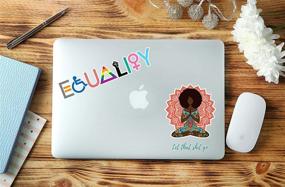 img 3 attached to United by Color Equality Sticker (2PACK) - Promote Unity and Equality with this Strong Adhesive Waterproof Bumper Sticker!